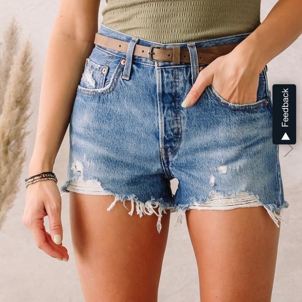 Free People Levi 501 cut off shorts